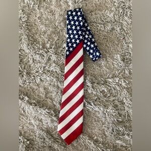 Steve Harris American Flag Men’s Tie USA Like New Condition Handmade Election